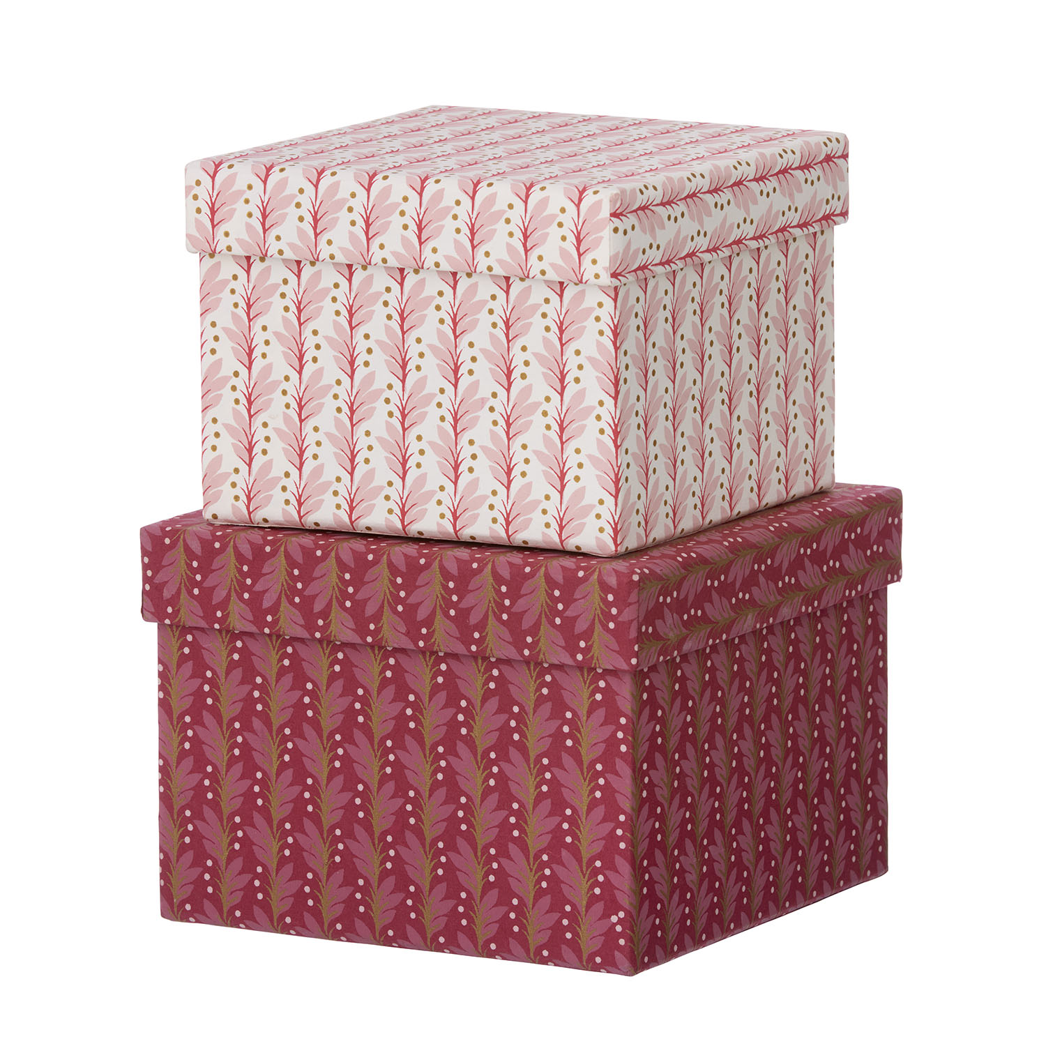 Set od 2 dekorativne kutije Naya Scarlet