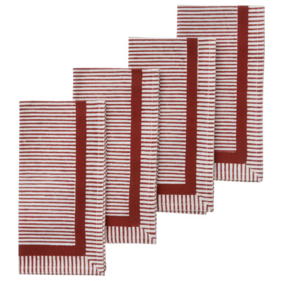 Pamučni ubrusi 45x45cm Gaya Scarlet S/4kom