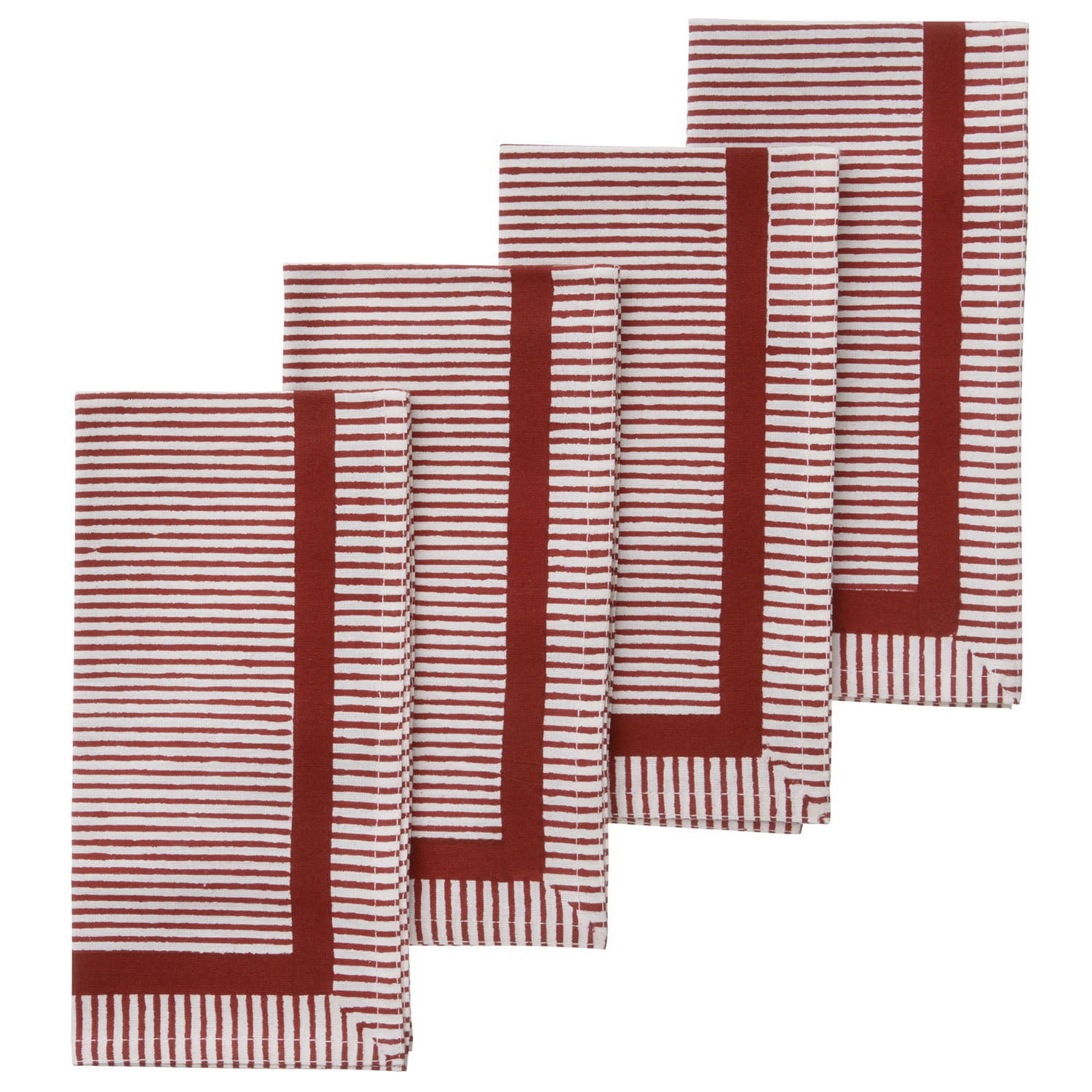 Pamučni ubrusi 45x45cm Gaya Scarlet S/4kom