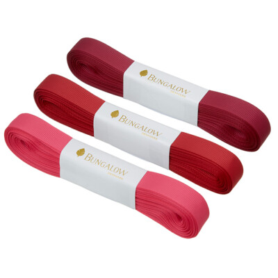 Ukrasna vrpca Grosgrain 16mm Ruby S/3kom