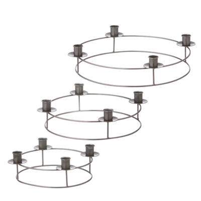 Držač adventskih svijeća Kamma Sivi S/M/L