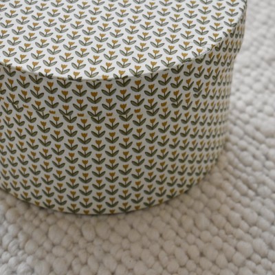 Okrugla dekorativna kutija Calla zelena M