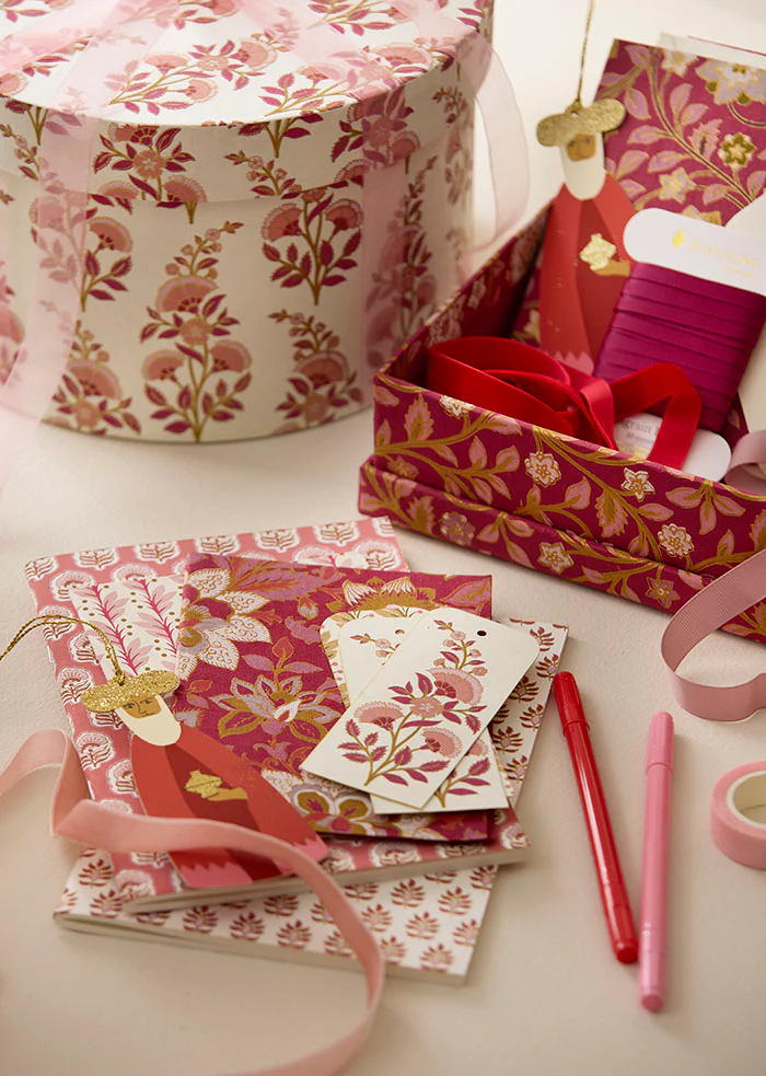 Okrugla dekorativna kutija Calla crvena L - Slika 2