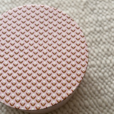 Okrugla dekorativna kutija Calla crvena M