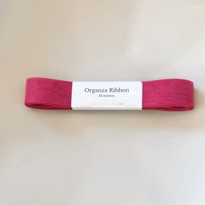 Ukrasna vrpca od organze 22mm Fuchsia D